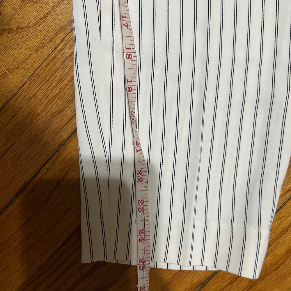 Express Womens Striped Dress Pants Size 2 High-Rise Career Office 4 Short - Picture 3 of 9